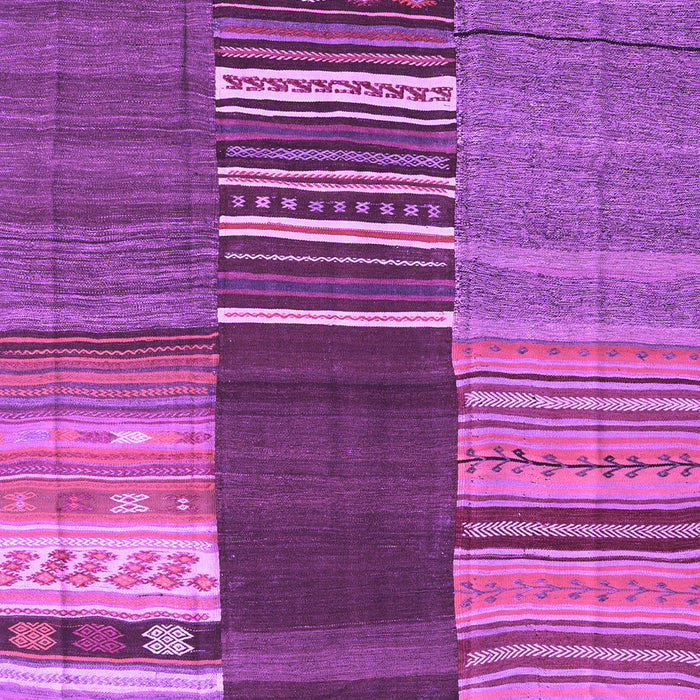 Machine Washable Southwestern Purple Country Area Rugs, wshcon2689pur