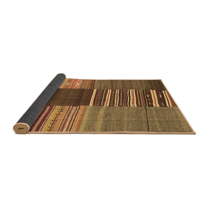 Sideview of Southwestern Brown Country Rug, con2689brn