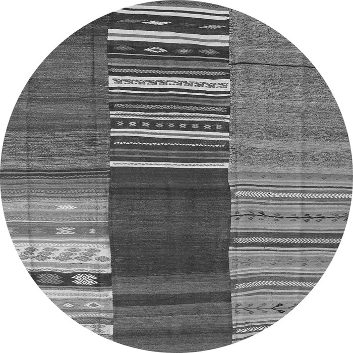 Square Southwestern Gray Country Rug, con2689gry