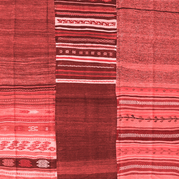 Machine Washable Southwestern Red Country Rug, wshcon2689red