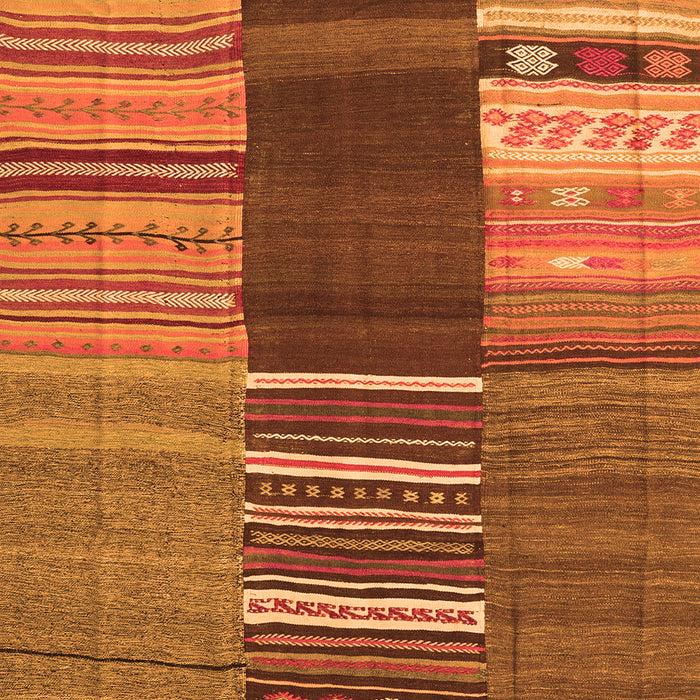 Serging Thickness of Machine Washable Southwestern Orange Country Area Rugs, wshcon2689org