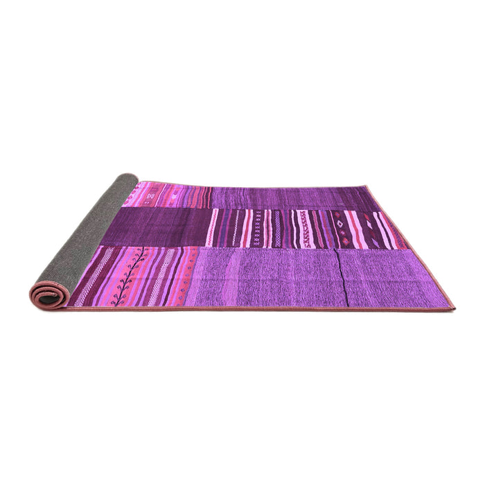 Sideview of Southwestern Purple Country Rug, con2689pur