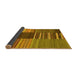 Sideview of Southwestern Yellow Country Rug, con2689yw