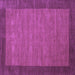 Square Abstract Purple Contemporary Rug, con268pur