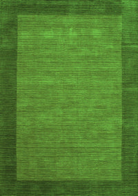 Abstract Green Contemporary Rug, con268grn