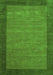 Abstract Green Contemporary Rug, con268grn