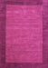 Machine Washable Abstract Pink Contemporary Rug, wshcon268pnk