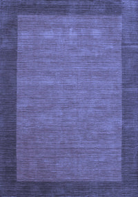 Abstract Blue Contemporary Rug, con268blu