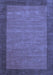 Machine Washable Abstract Blue Contemporary Rug, wshcon268blu