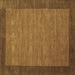 Square Machine Washable Abstract Brown Contemporary Rug, wshcon268brn