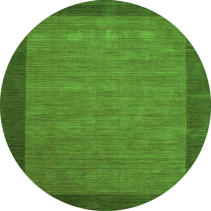 Square Abstract Green Contemporary Rug, con268grn