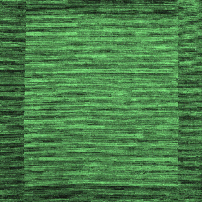 Square Abstract Emerald Green Contemporary Rug, con268emgrn