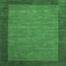 Square Abstract Emerald Green Contemporary Rug, con268emgrn