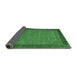 Sideview of Abstract Emerald Green Contemporary Rug, con268emgrn