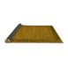 Sideview of Abstract Yellow Contemporary Rug, con268yw