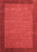 Abstract Red Contemporary Area Rugs