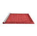 Contemporary Red Washable Rugs