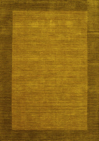 Abstract Yellow Contemporary Rug, con268yw