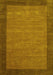 Abstract Yellow Contemporary Rug, con268yw