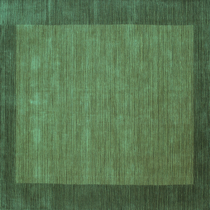 Square Machine Washable Abstract Turquoise Contemporary Area Rugs, wshcon268turq