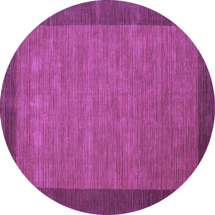 Round Abstract Purple Contemporary Rug, con268pur