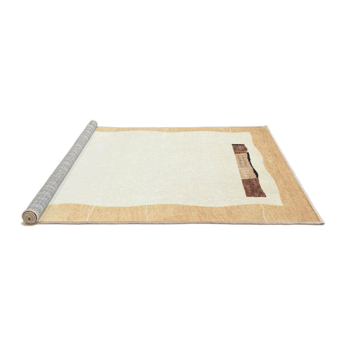 Serging Thickness of Machine Washable Contemporary Beige Rug, wshcon269