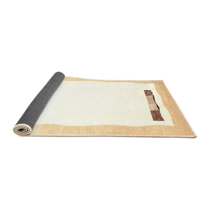 Thickness of Contemporary Beige Solid Rug, con269