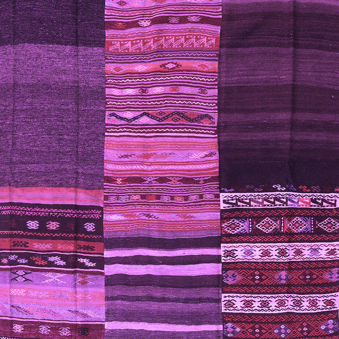 Machine Washable Southwestern Purple Country Area Rugs, wshcon2690pur