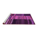 Sideview of Machine Washable Southwestern Purple Country Area Rugs, wshcon2690pur