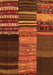 Serging Thickness of Machine Washable Southwestern Orange Country Area Rugs, wshcon2690org