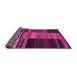 Sideview of Southwestern Pink Country Rug, con2690pnk