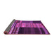 Sideview of Southwestern Purple Country Rug, con2690pur