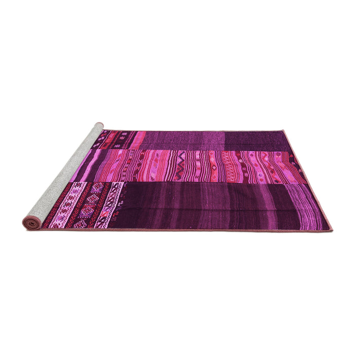 Sideview of Machine Washable Southwestern Pink Country Rug, wshcon2690pnk
