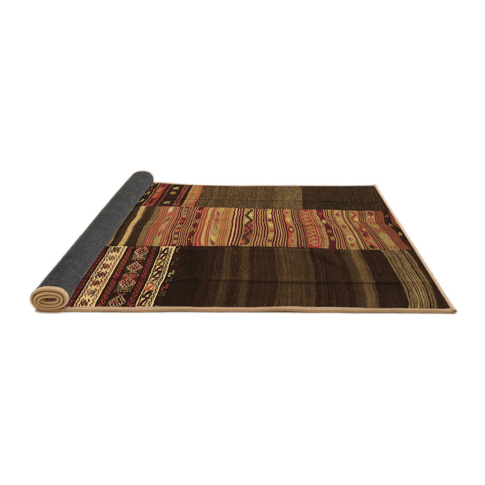 Sideview of Southwestern Brown Country Rug, con2690brn