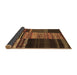 Sideview of Southwestern Brown Country Rug, con2690brn