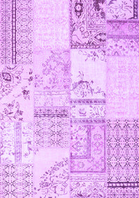 Patchwork Purple Transitional Rug, con2691pur