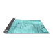 Sideview of Patchwork Light Blue Transitional Rug, con2691lblu