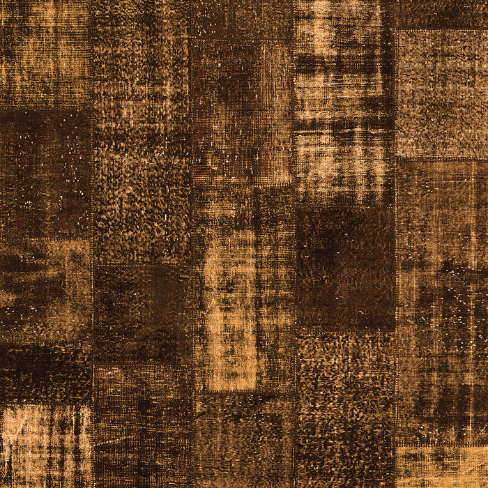 Patchwork Orange Transitional Rug, con2692org