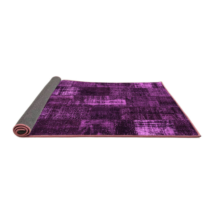 Sideview of Patchwork Pink Transitional Rug, con2692pnk