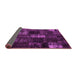 Sideview of Patchwork Pink Transitional Rug, con2692pnk