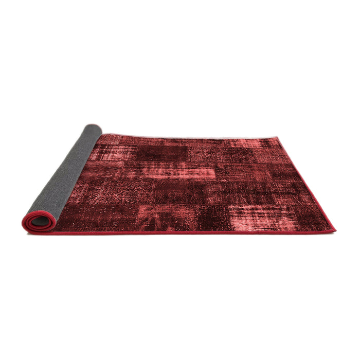 Patchwork Red Transitional Area Rugs