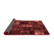 Patchwork Red Transitional Area Rugs