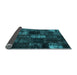 Sideview of Patchwork Light Blue Transitional Rug, con2692lblu