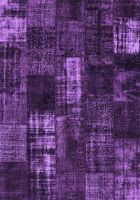 Patchwork Purple Transitional Rug, con2692pur