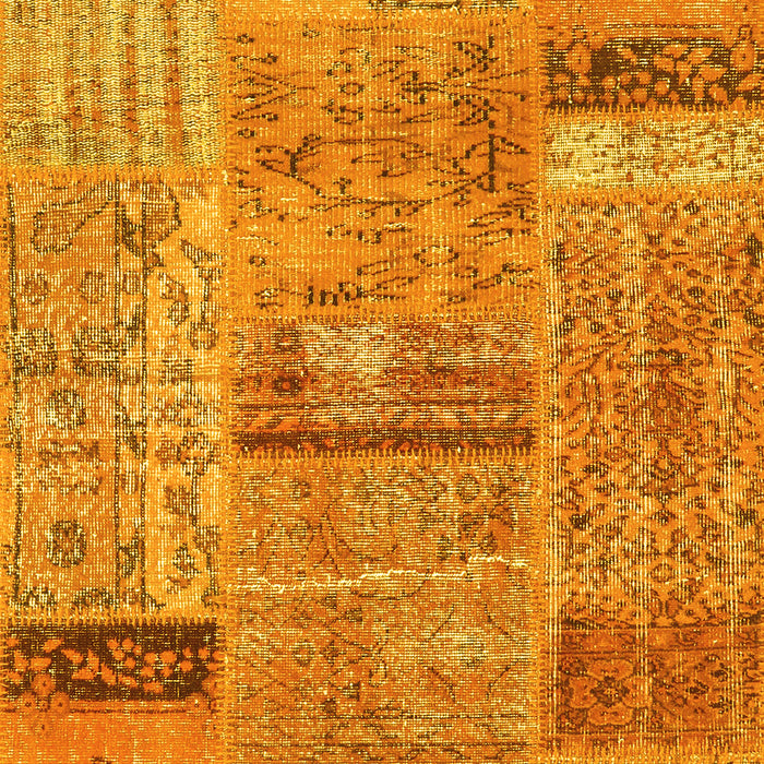 Patchwork Yellow Transitional Rug, con2693yw