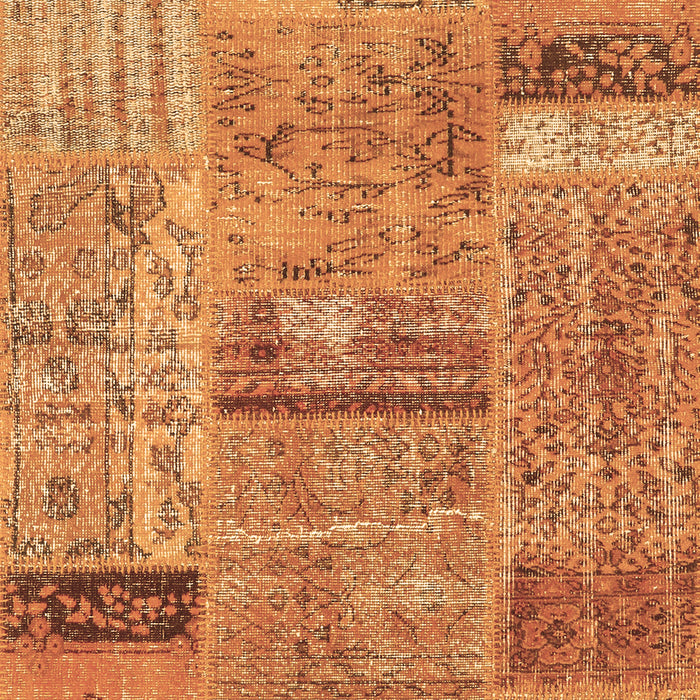 Patchwork Brown Transitional Rug, con2693brn