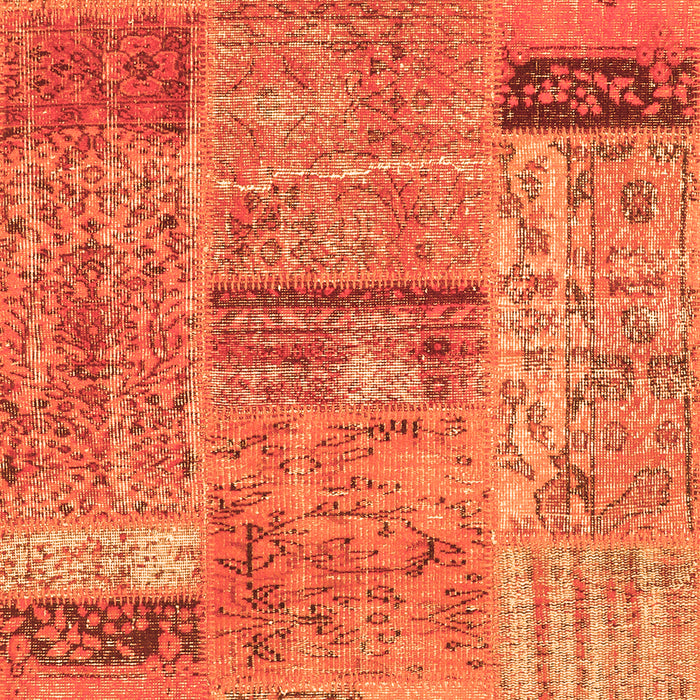 Patchwork Orange Transitional Rug, con2693org