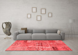 Transitional Red Washable Rugs