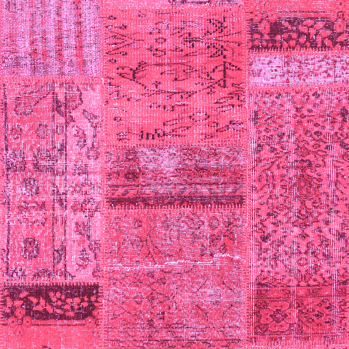 Patchwork Pink Transitional Rug, con2693pnk