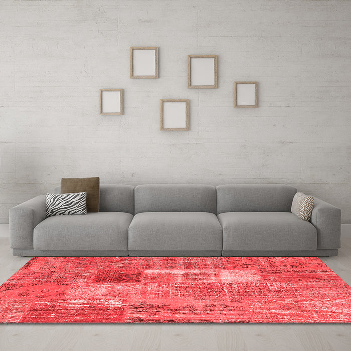 Transitional Red Washable Rugs